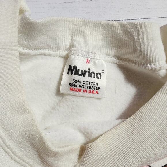 80’s Vintage The California Raisins Sweatshirt- White Medium - Picture 4 of 4